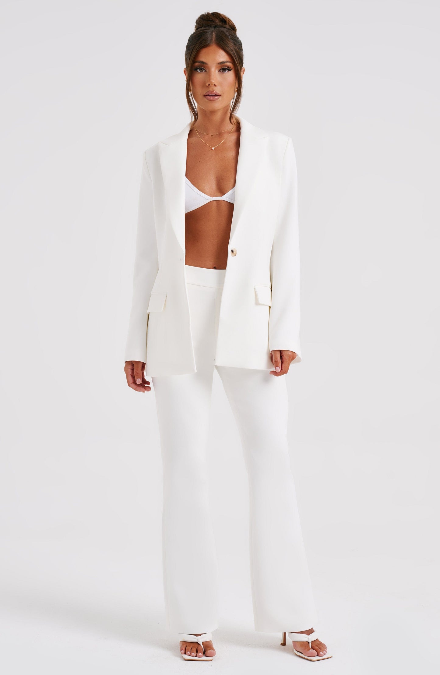 NELA SUIT JACKET - IVORY