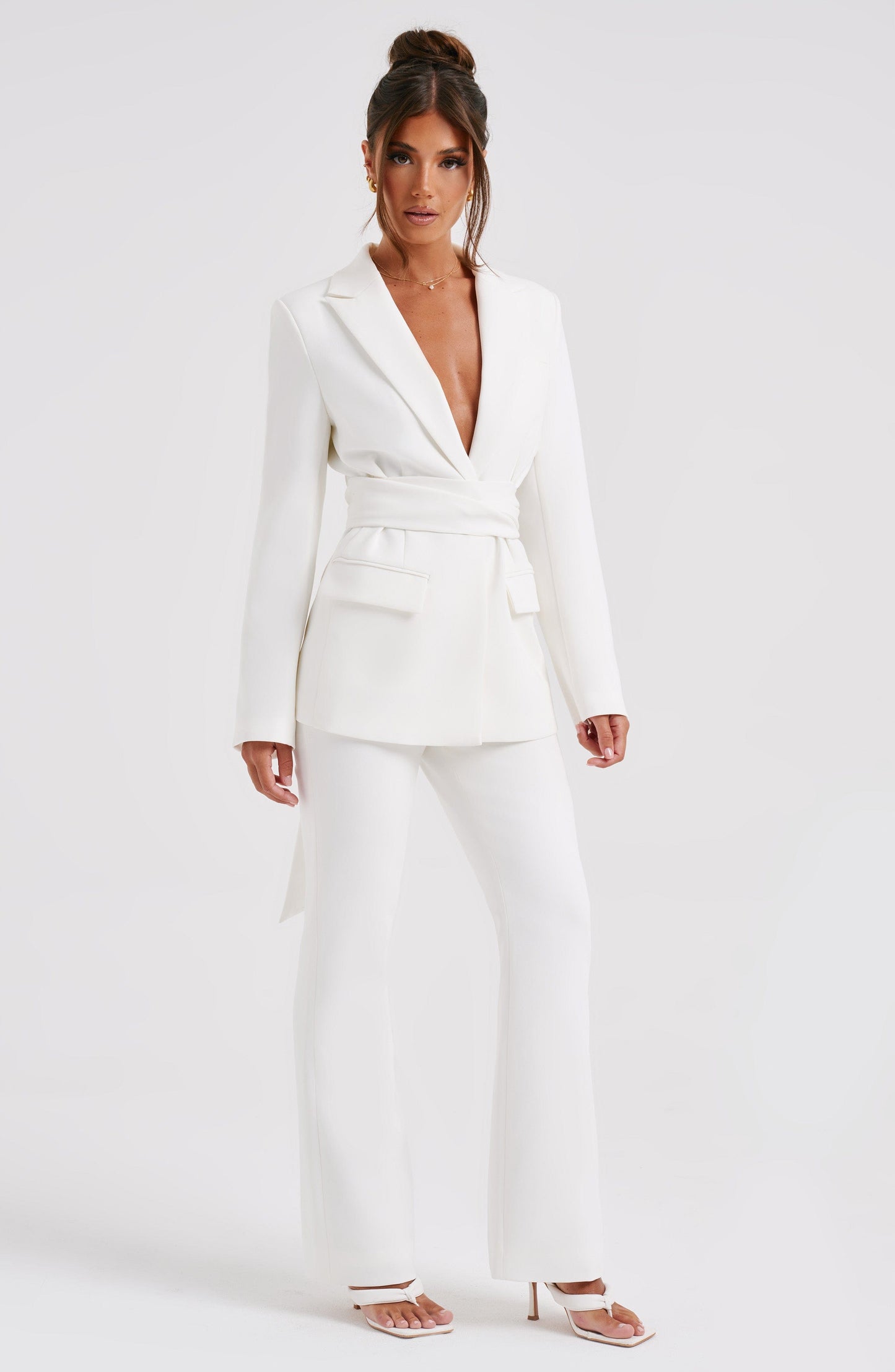 NELA SUIT JACKET - IVORY