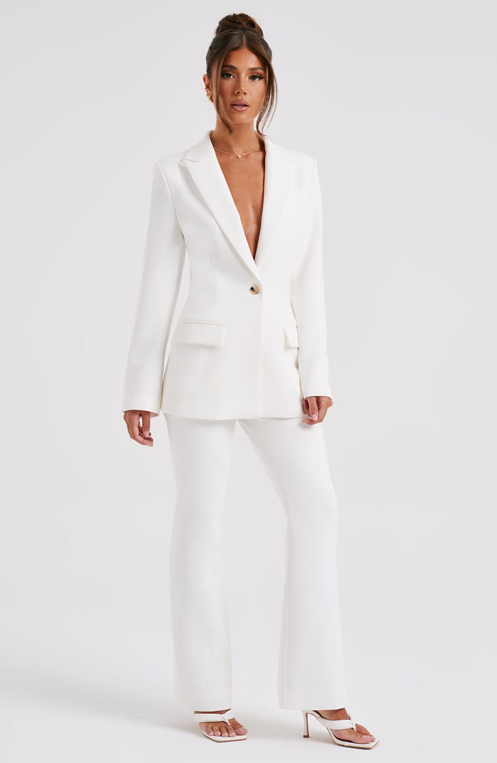 NELA SUIT JACKET - IVORY