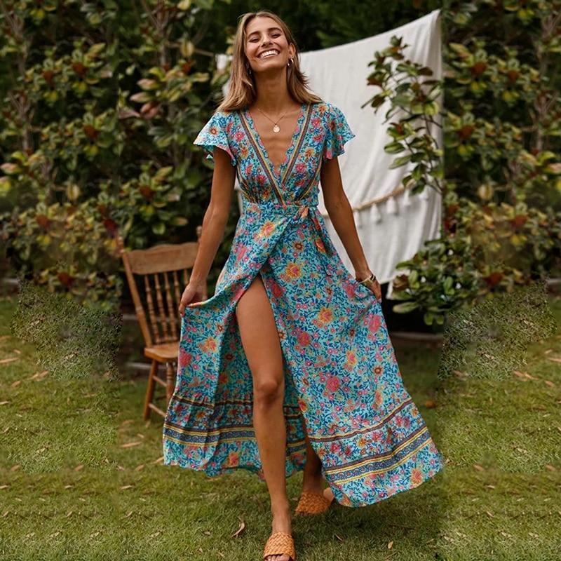 Isla | Women's Floral Maxi Dress | Long Dress