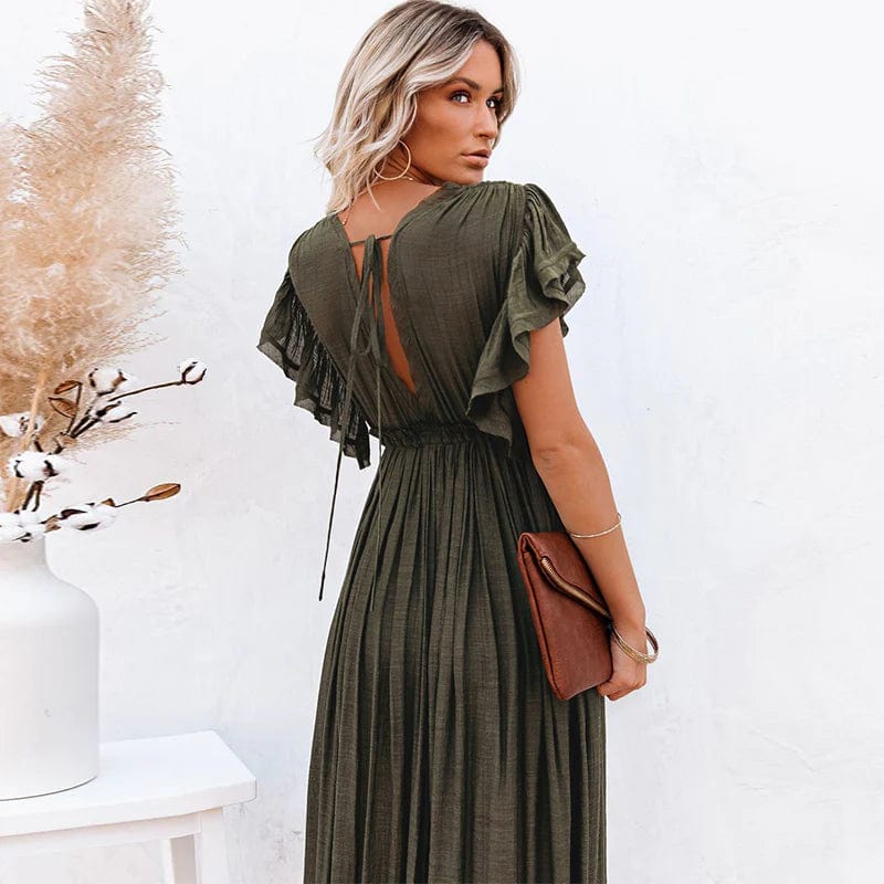 Sienna | Women's Button-Down Maxi Dress | Long Dress