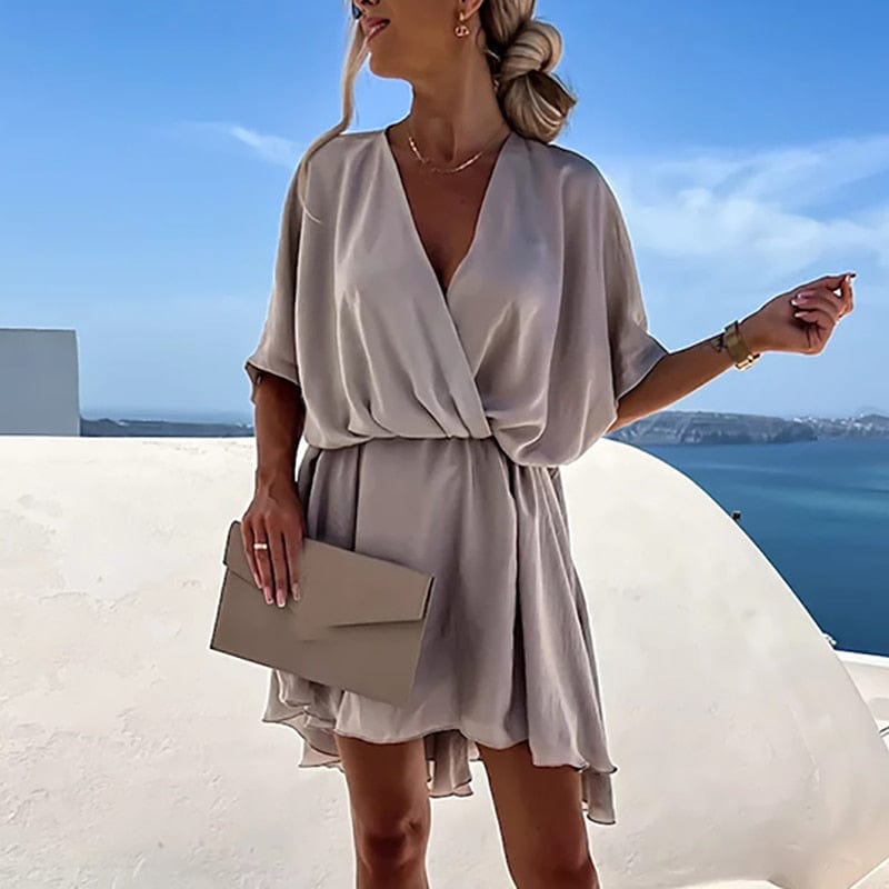 Ella | Women's Flowy Wrap Dress |  V-Neck Dress