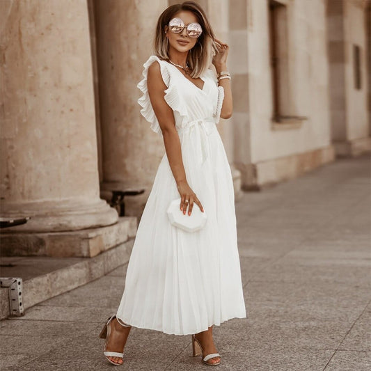 Amelia | Women's Ruffle Maxi Dress | Long Dress